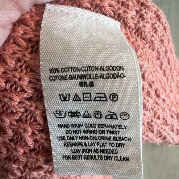 Free People Coral Cold Shoulder Knitted Top Size xs - Picture 6 of 6